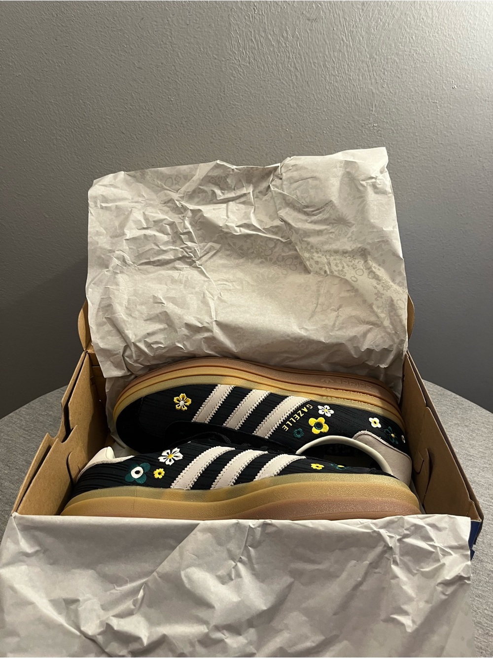 Adidas x Liberty London Gazelle Bold 'Black Floral' Women's Shoe Size 7.5 IH1922 - Picture 12 of 12